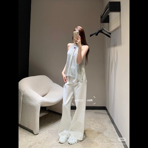 25c cc 와이드 테슬 팬츠