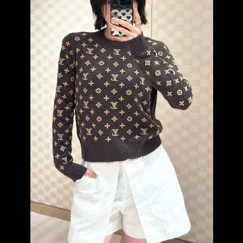 lv 모노그램 니트