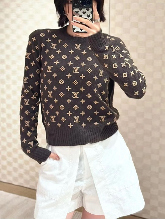 lv 모노그램 니트