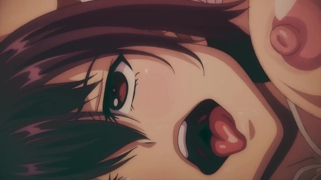 Busty beauty loves to masturbate and make ahegao face. hentai