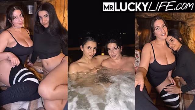 Fireside fun sex date with Roxy Sinner and Sara Arabi