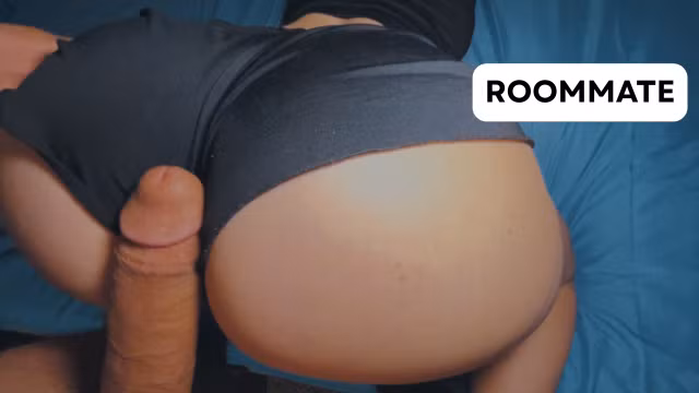 Rubbing Dick On Shorts And Filling Her Oiled Up Big Ass (Assjob)